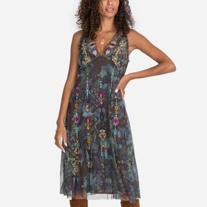 Johnny Was Multicolor Embroidered Dress